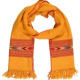 Kullu Handloom Pure Wool Stole/Scarf - Yellow