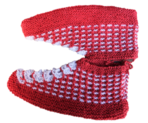 Hand Knitted Child Woolen Booties (5-12 Years) 3 Pairs