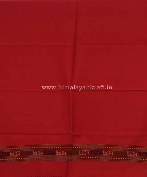 Woolen Scarf Stoles Kullu Handloom Embroidered Red