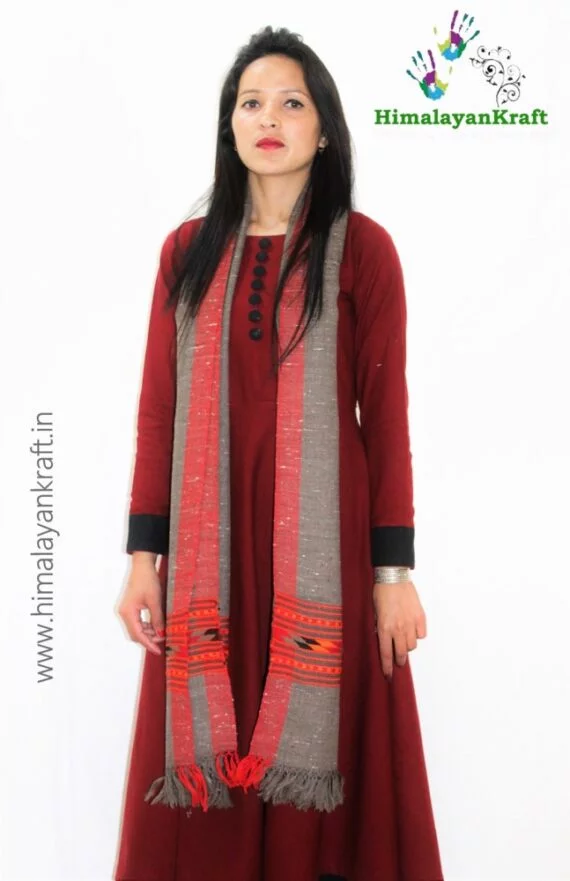 Himachal Kullu Woven Pure Wool Stole