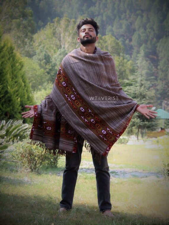 Himalayan Serenity : 100% Wool Meditation Wrap Prayer Shawl