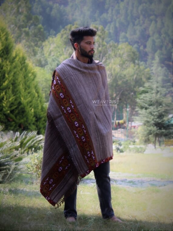 Himalayan Serenity : 100% Wool Meditation Wrap Prayer Shawl